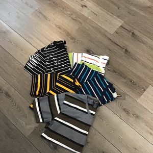 Striped short sleeve T-shirts lot nwt, nwot.